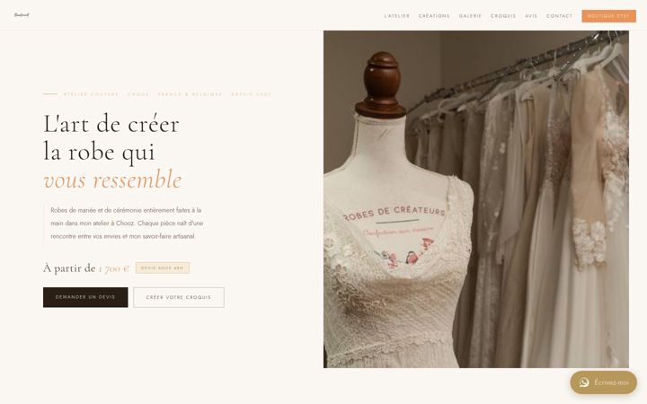 Screenshot of baudemont-couture.fr