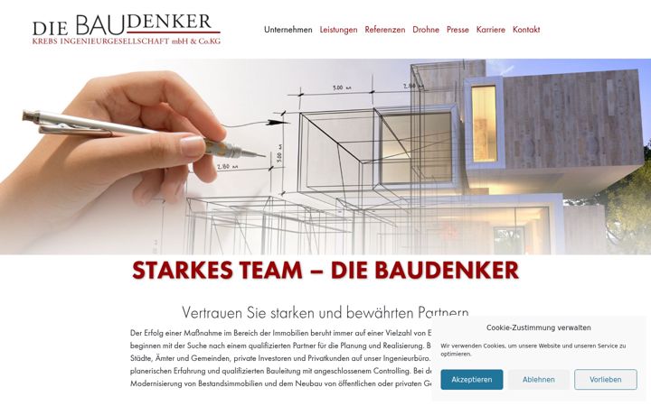 Screenshot of baudenker.de