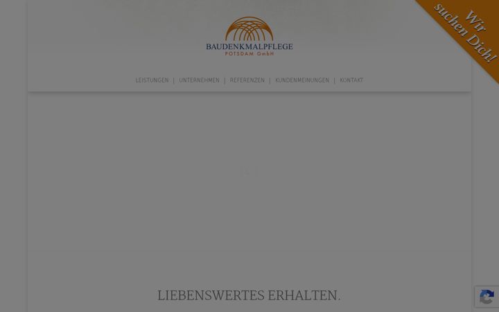Skærmbillede af baudenkmalpflege.de