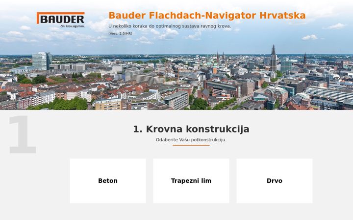 Screenshot of bauder-navigator.hr