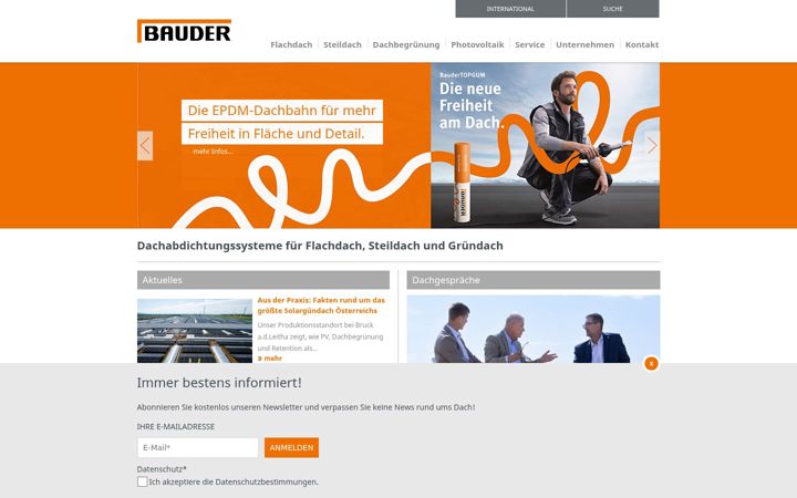 Screenshot of bauder.at
