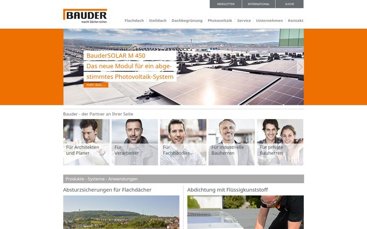 Screenshot of bauder.de