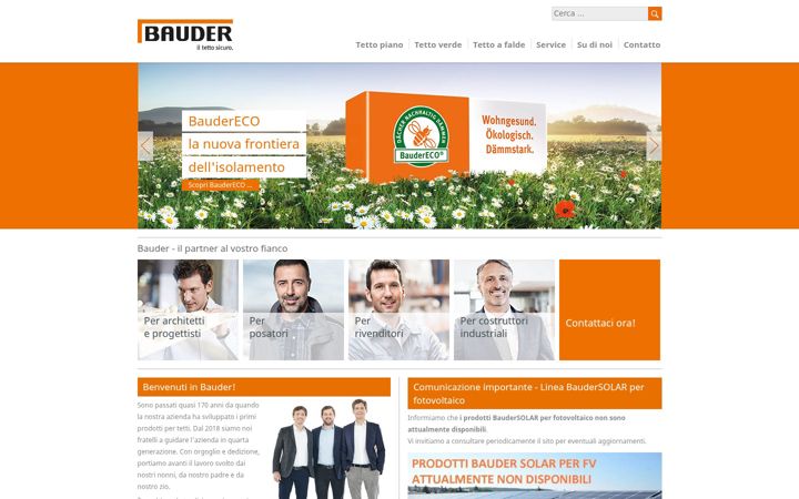 Screenshot of bauder.it