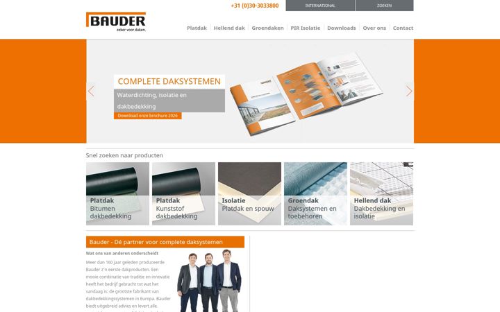 Screenshot of bauder.nl