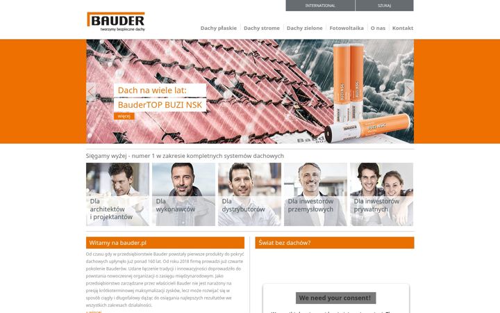Screenshot of bauder.pl