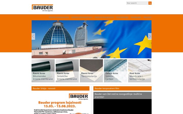 Screenshot of bauder.rs