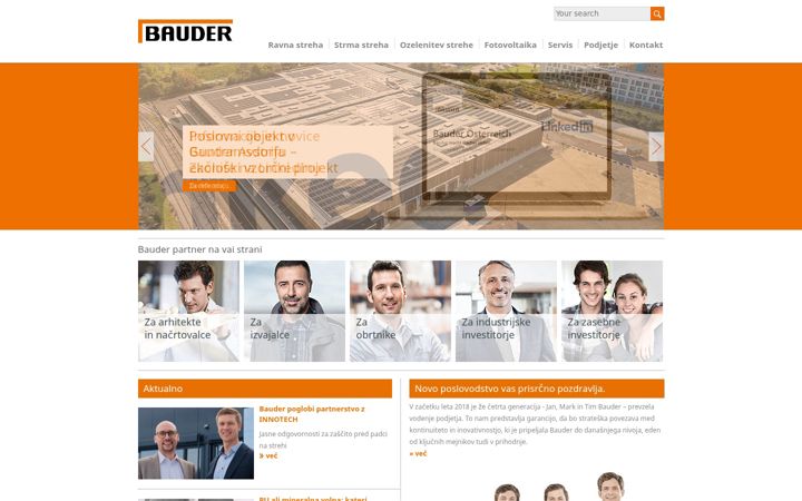 Screenshot of bauder.si