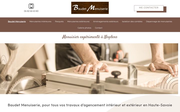 Screenshot ta' baudet-menuiserie.fr
