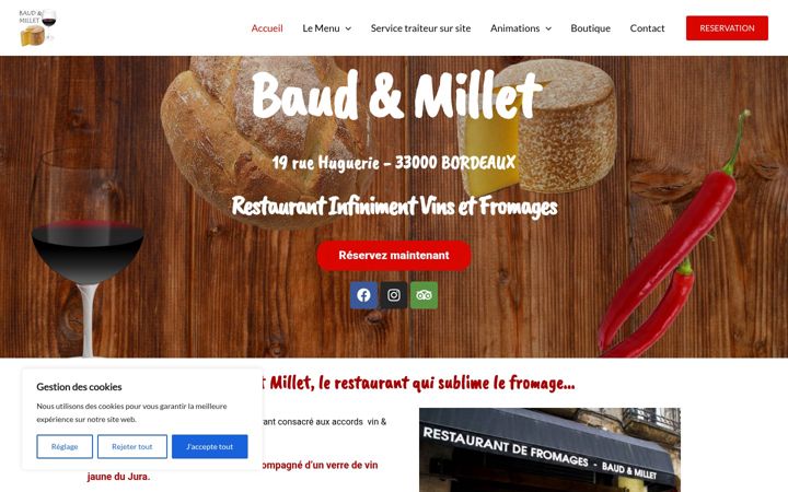 Screenshot of baudetmillet.com