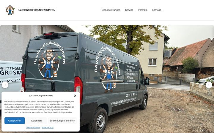 Screenshot of baudienstleistungenbayern.de