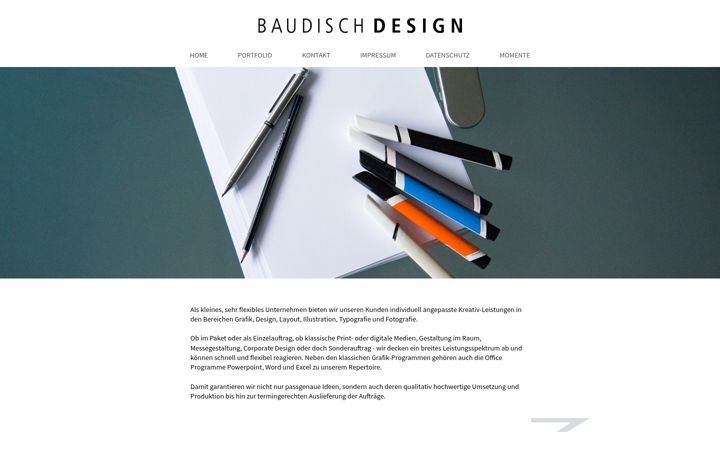 Screenshot of baudisch-design.de