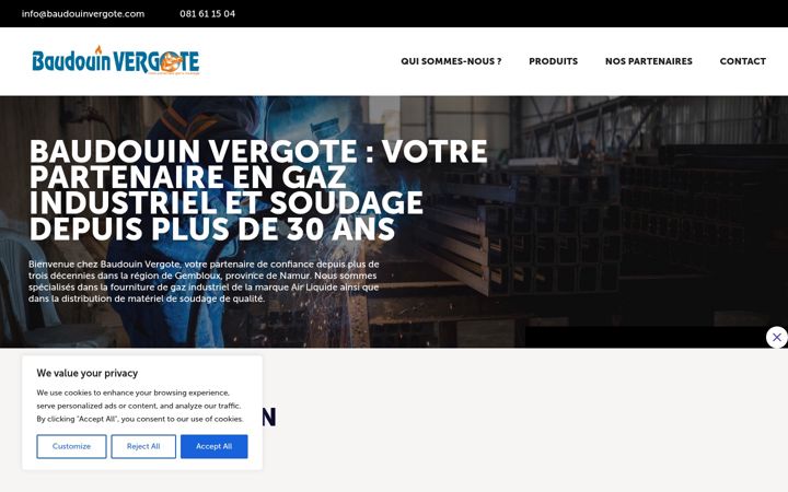 Screenshot of baudouinvergote.com