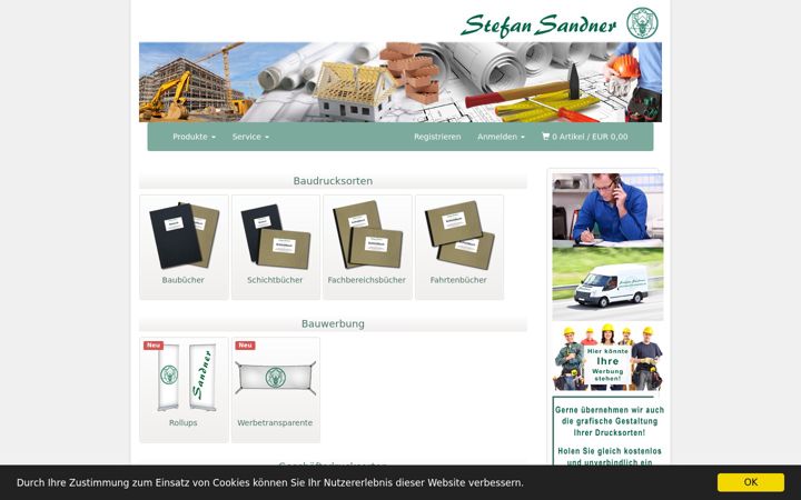 Screenshot of baudrucksorten.at