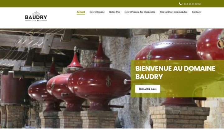 Screenshot of baudry-cognac.fr