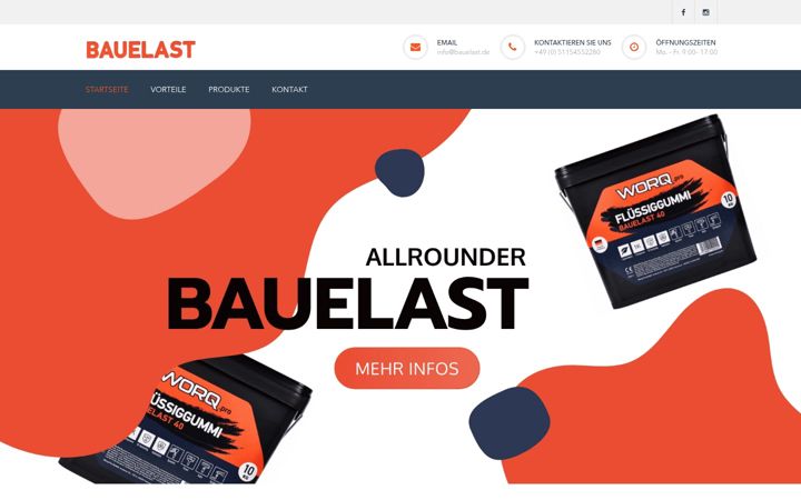 Skærmbillede af bauelast.de