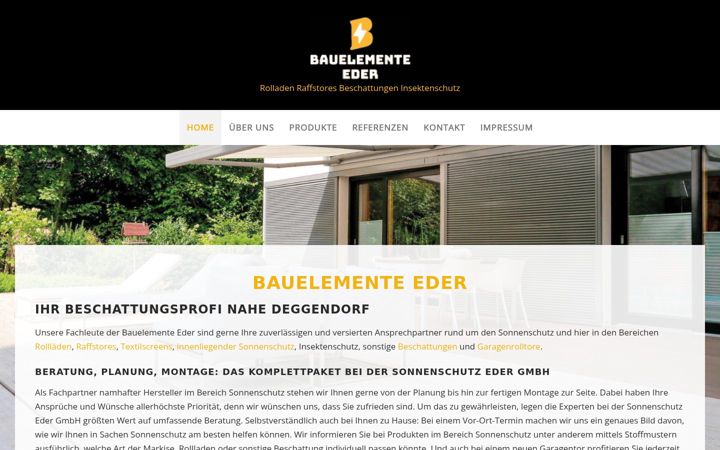 Capture d'écran de bauelemente-eder.de