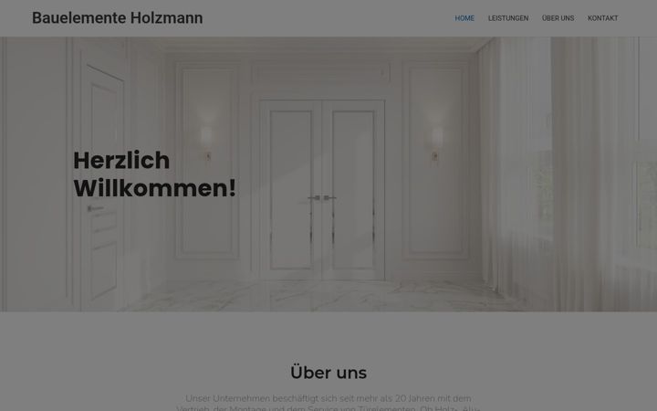 Capture d'écran de bauelemente-holzmann.de