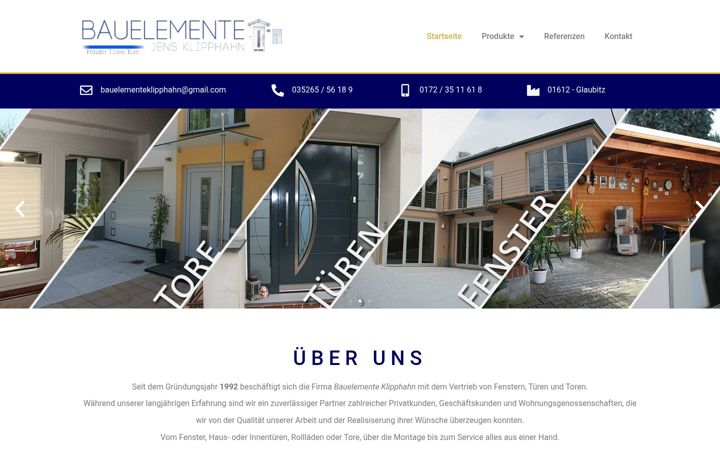 Screenshot van bauelemente-klipphahn.de