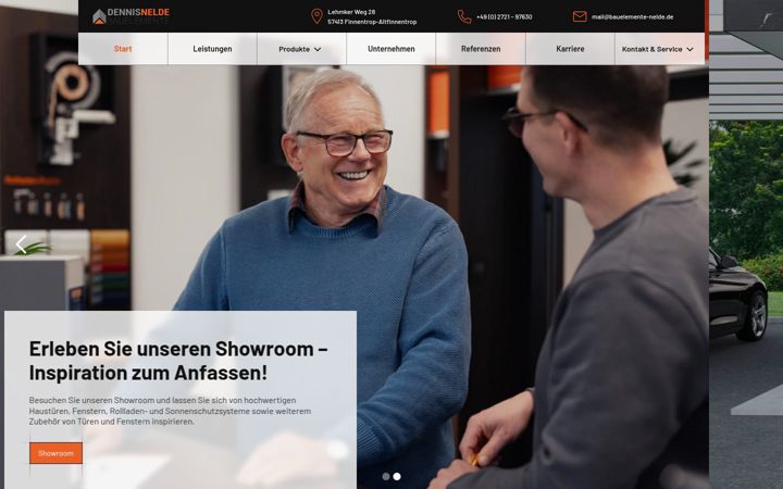 Screenshot van bauelemente-nelde.de