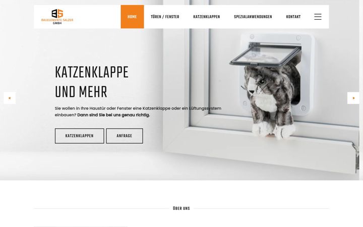 Screenshot van bauelemente-salzer.de