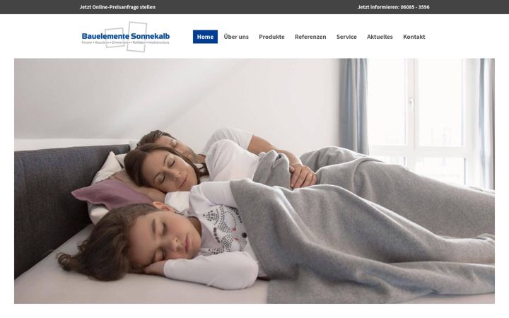 Screenshot van bauelemente-sonnekalb.de