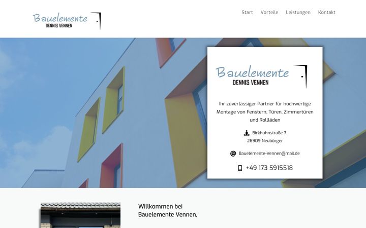 Skärmbild av bauelemente-vennen.de