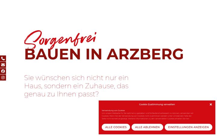 Captură de ecran a bauen-in-arzberg.de