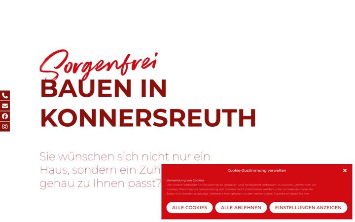 Captură de ecran a bauen-in-konnersreuth.de