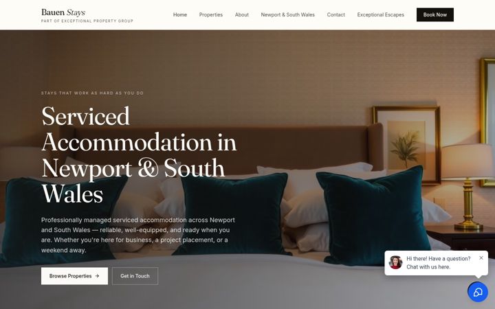 Screenshot of bauen-stays.co.uk