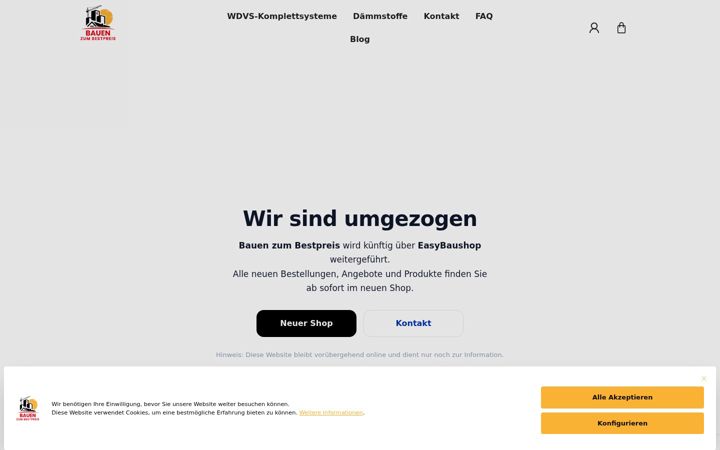 Skærmbillede af bauen-zum-bestpreis.de