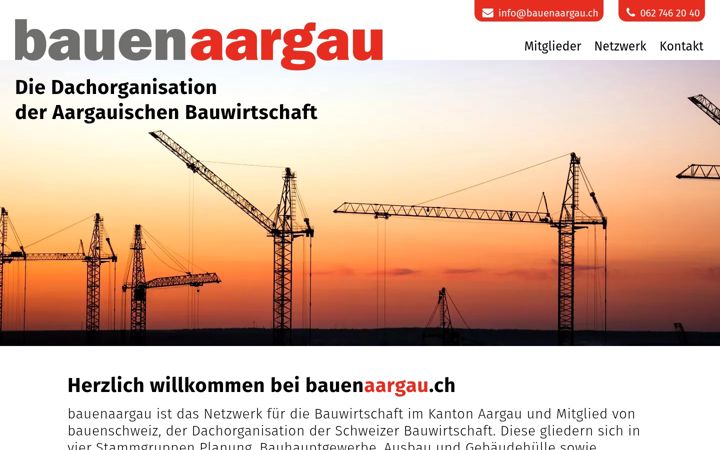 Screenshot of bauenaargau.ch