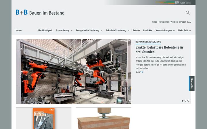 Screenshot of bauenimbestand24.de