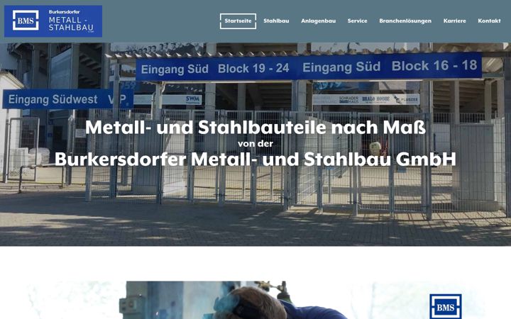 Screenshot of bauenmitstahl.de