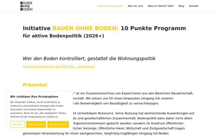 Screenshot of bauenohneboden.at