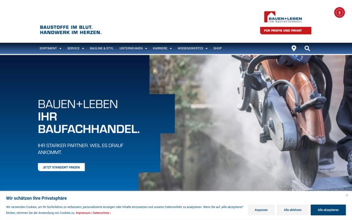 Screenshot of bauenundleben.de