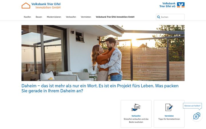 Screenshot of bauenundwohnentrier.de