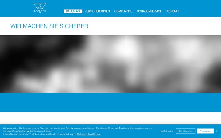 Screenshot of bauer-ag.de