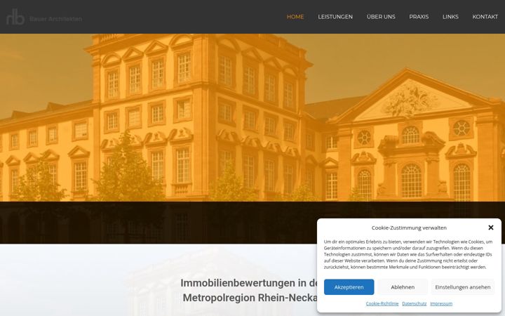 Екранна снимка на bauer-architekten.de