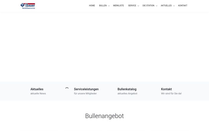 Screenshot of bauer-besamung.de