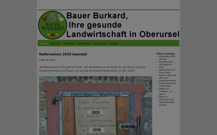 Екранна снимка на bauer-burkard.de