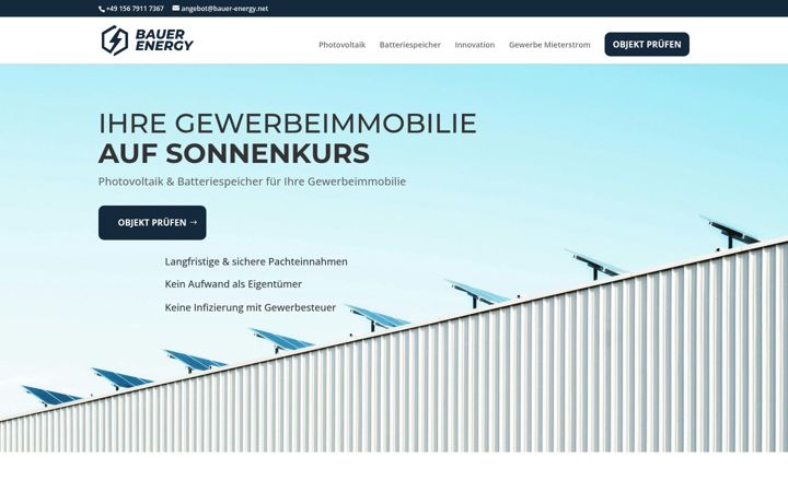 Screenshot of bauer-energy.net