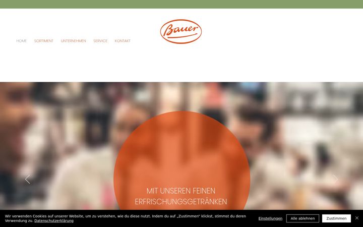 Screenshot of bauer-fruchtsaft.de