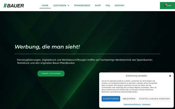 Screenshot of bauer-grafik.at