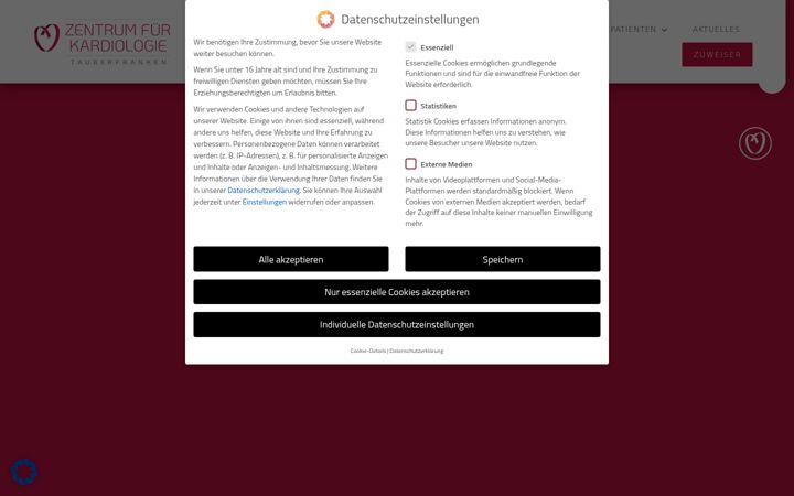 Screenshot of bauer-hahn-kardiologie.de