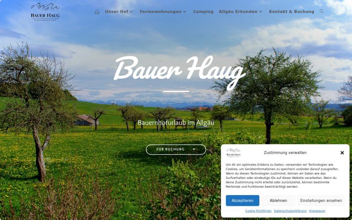 Screenshot of bauer-haug.de