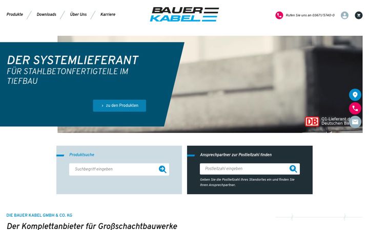 Screenshot of bauer-kabel.de