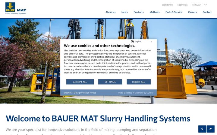 Screenshot of bauer-mat.de