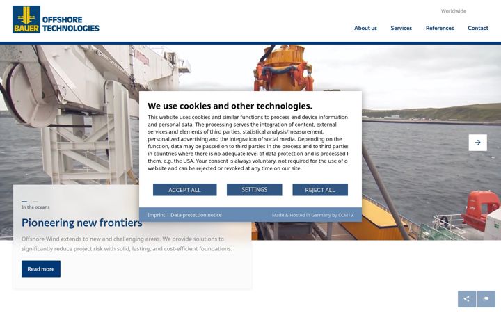 Screenshot of bauer-offshore-technologies.com