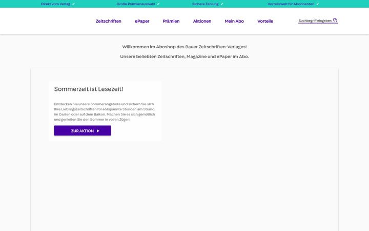 Screenshot of bauer-plus.de
