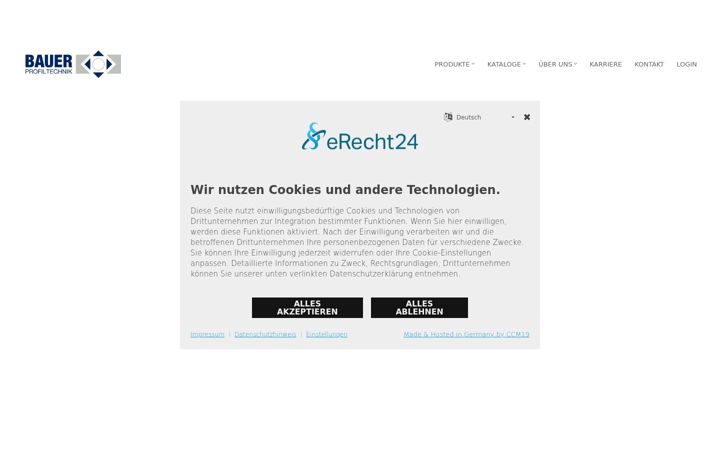 Screenshot of bauer-profile.com